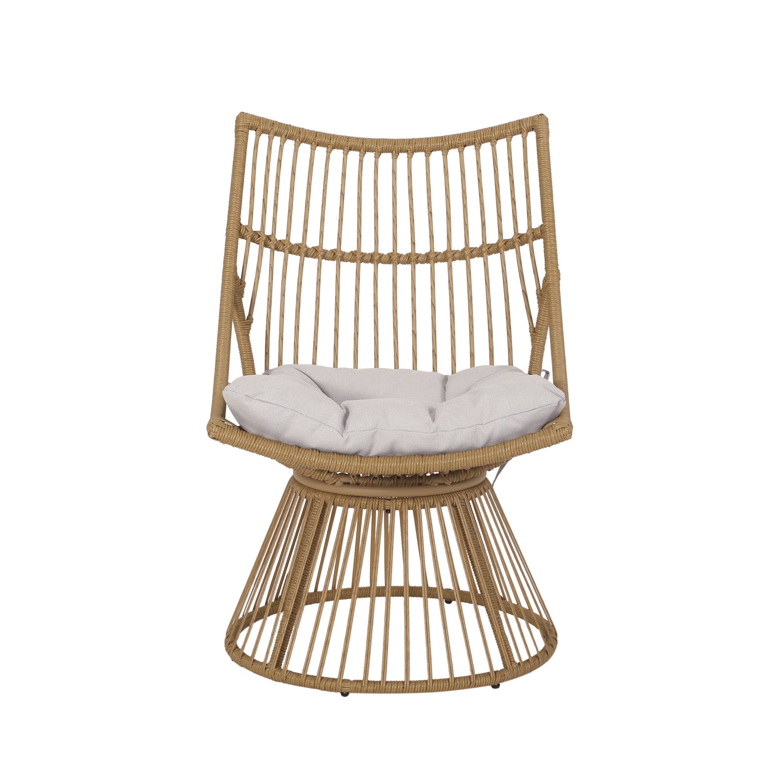 Elaine Outdoor Furniture Rattan Frame - Light Brown