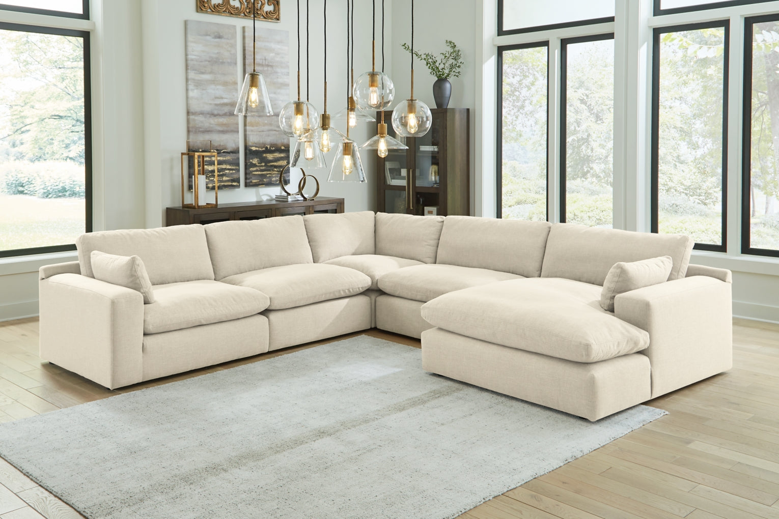 Elyza 5-Piece Sectional with Chaise