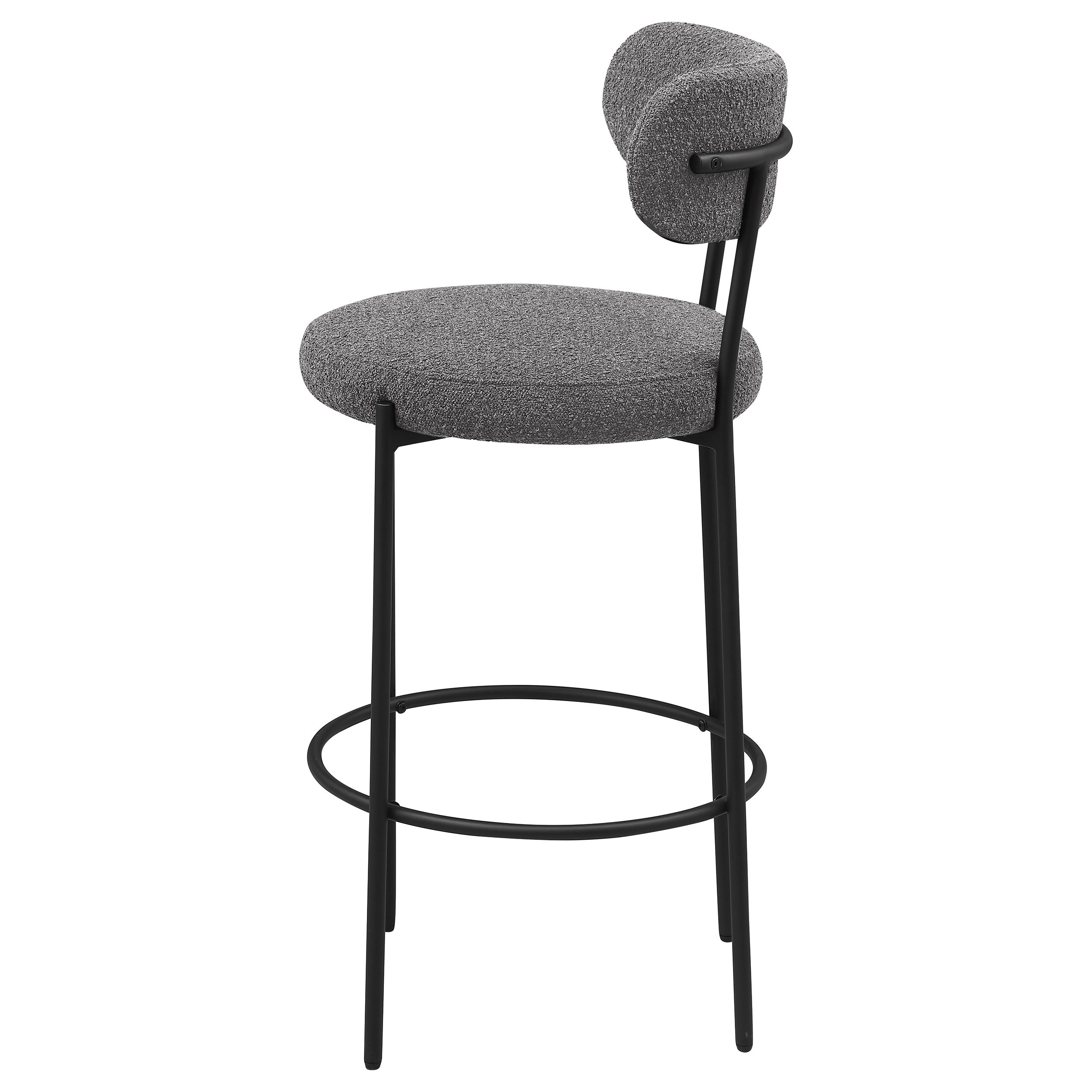 Viola Boucle Upholstered Bar Chair Cream (Set of 2)
