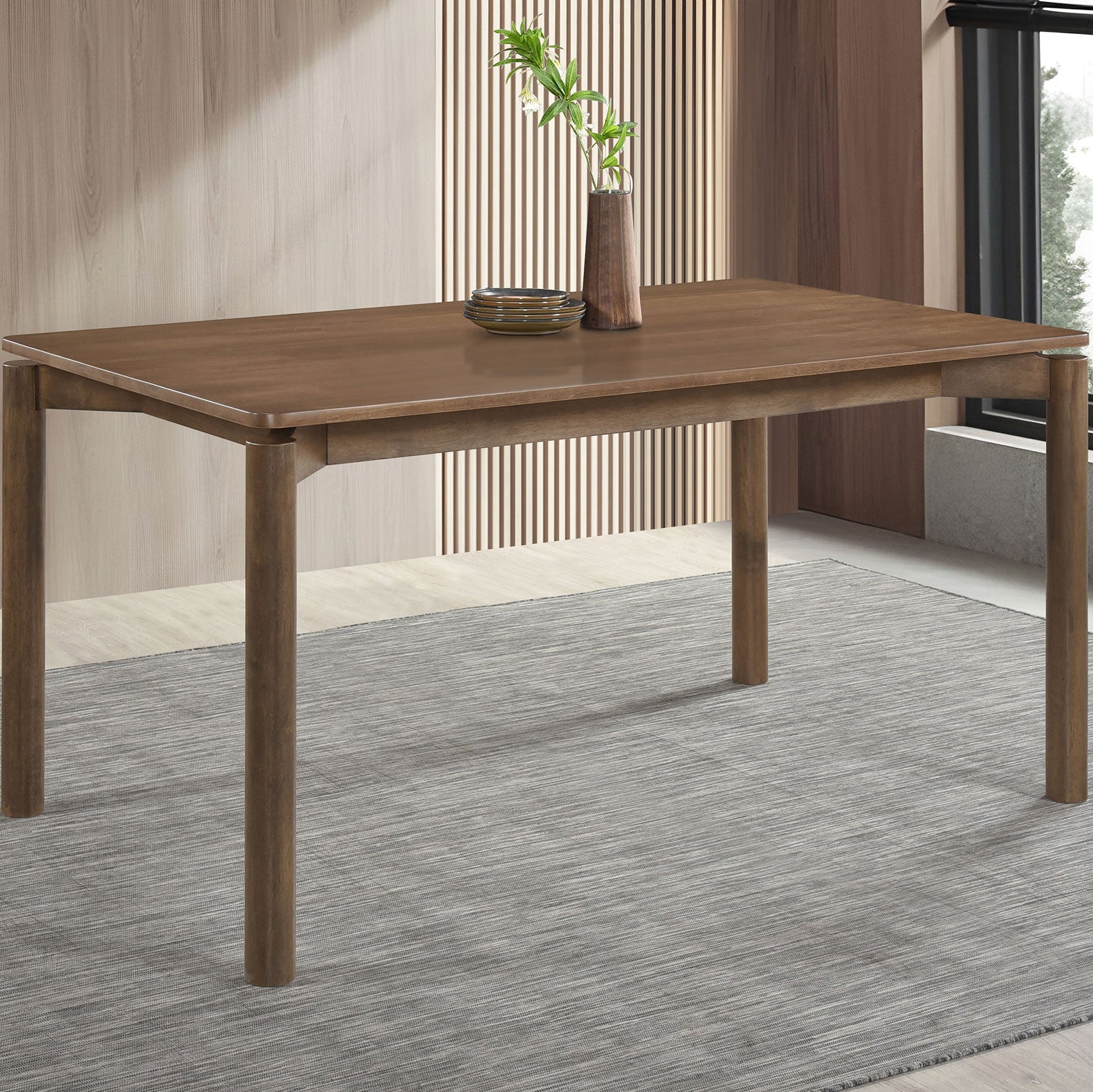 Parkridge 59-inch Rectangular Dining Table Natural Walnut