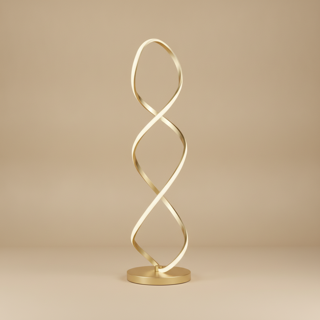 Akenburg Floor Lamp - Gold Finish