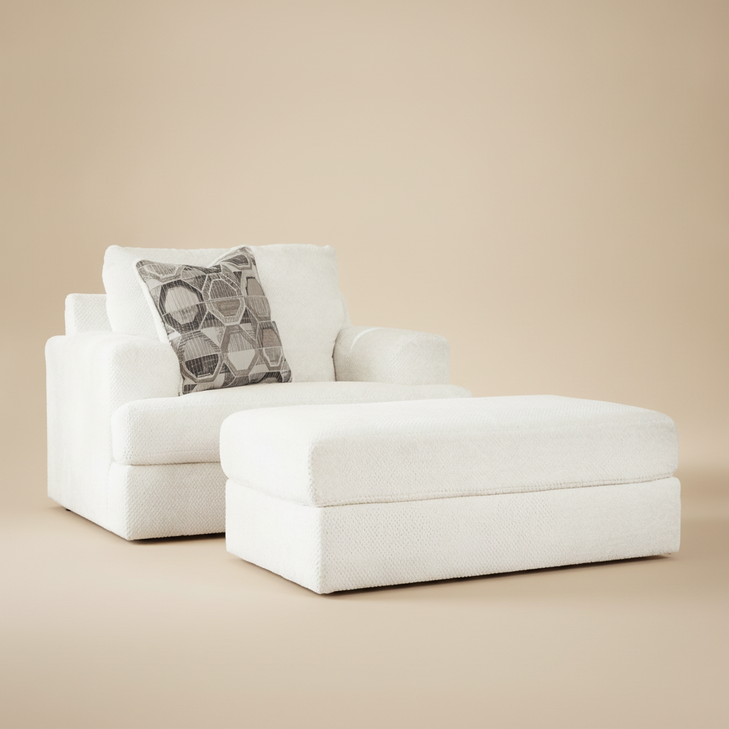 Karinne Chair and Ottoman