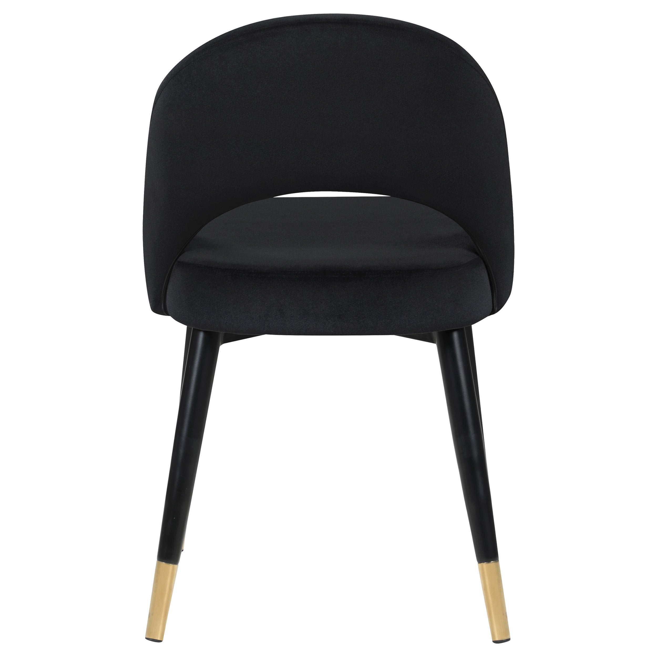 Lindsey Black Upholstered Dining Side Chair (Set of 2)