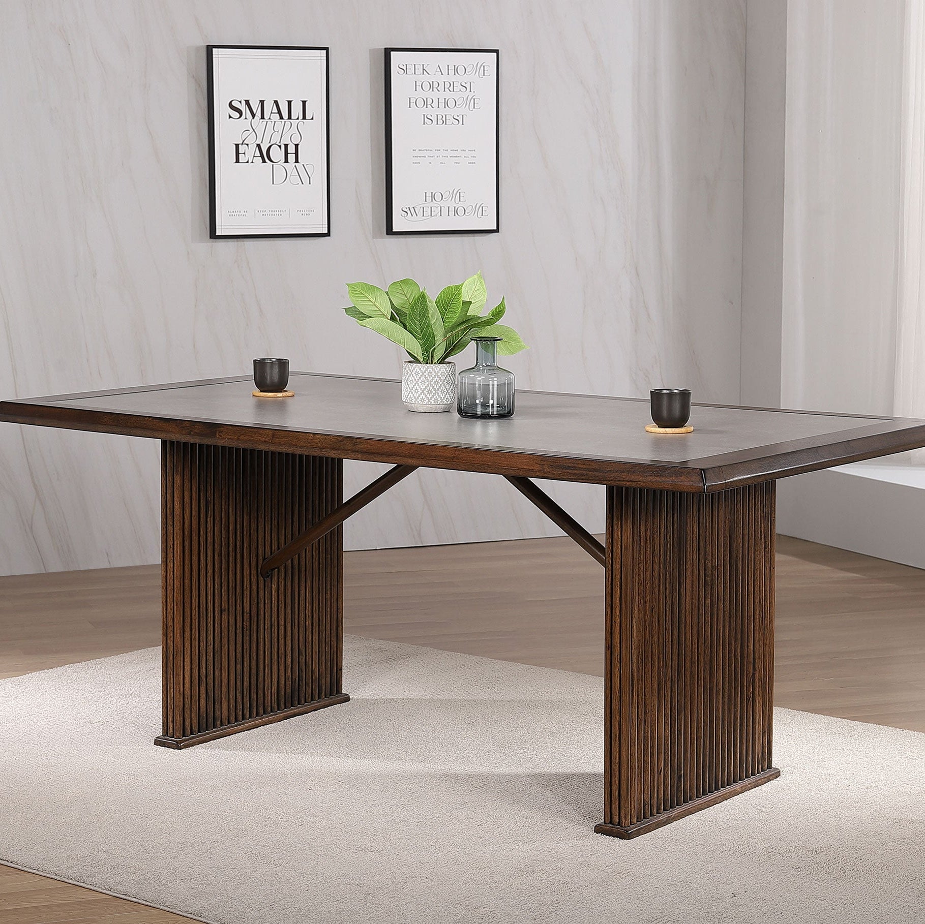 Sherwood 72-inch Rectangular Dining Table Brown
