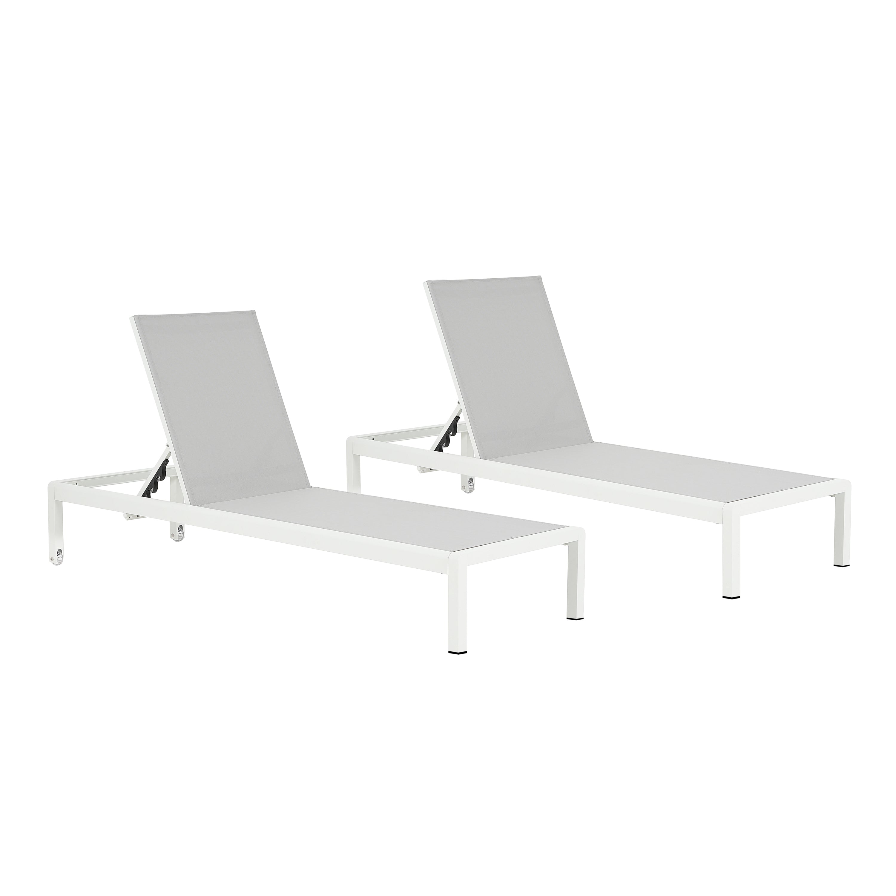 Chaise Outdoor Chaise Lounge Set Adjustable Back