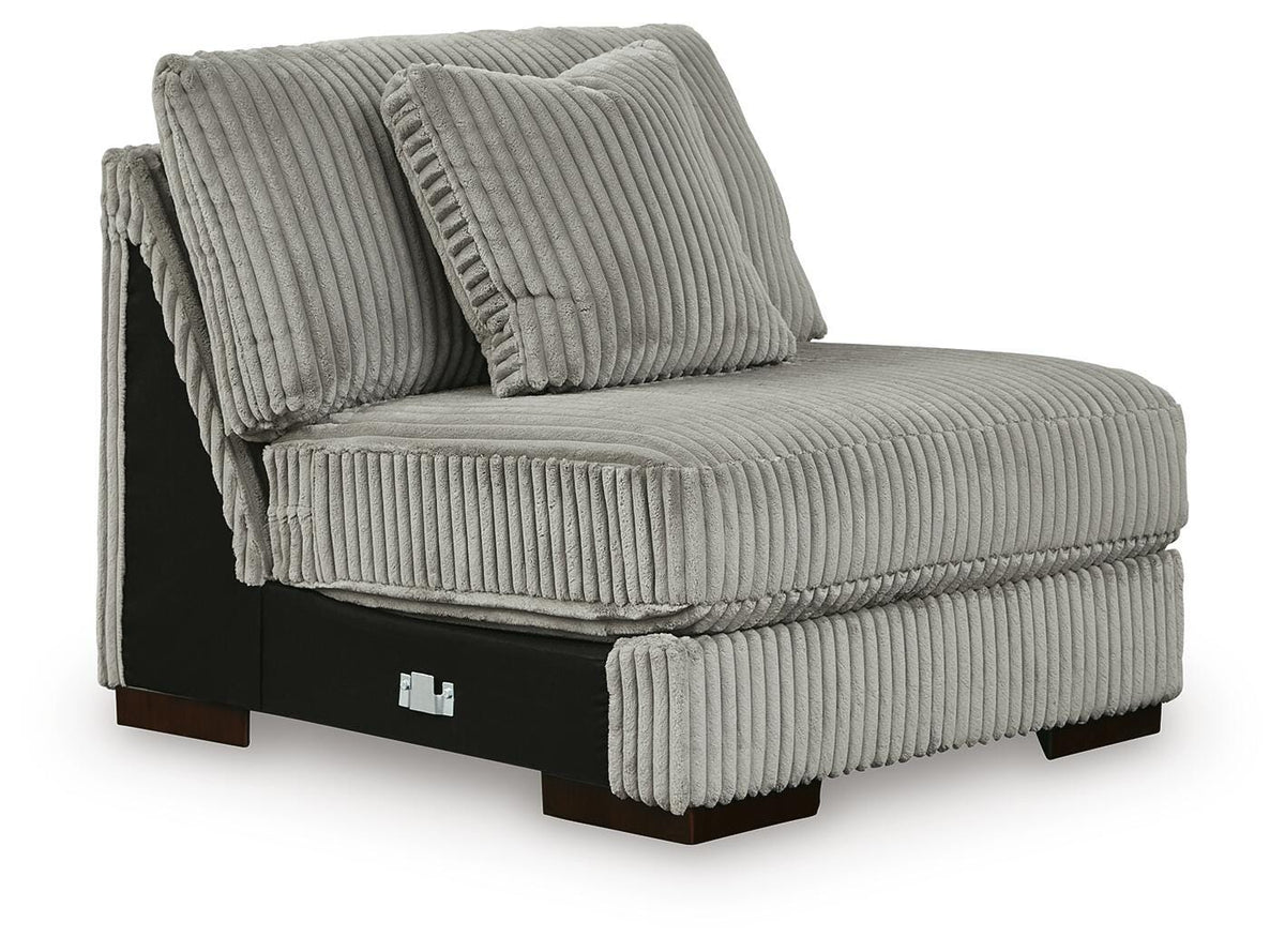 Lindyn 4-Piece Sectional with Chaise - Fog, Right-Arm Chaise