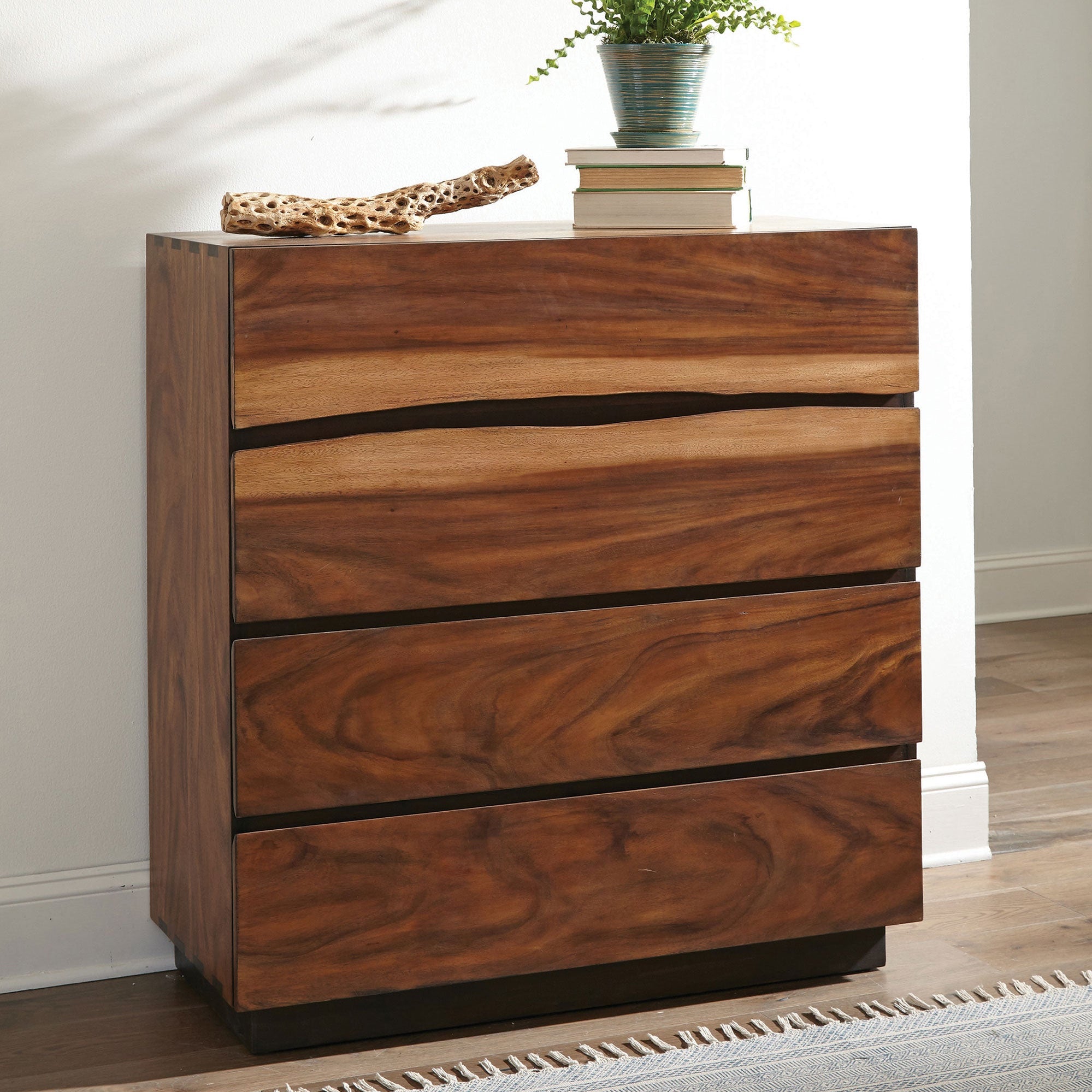 Winslow 4-drawer Bedroom Chest Smokey Walnut