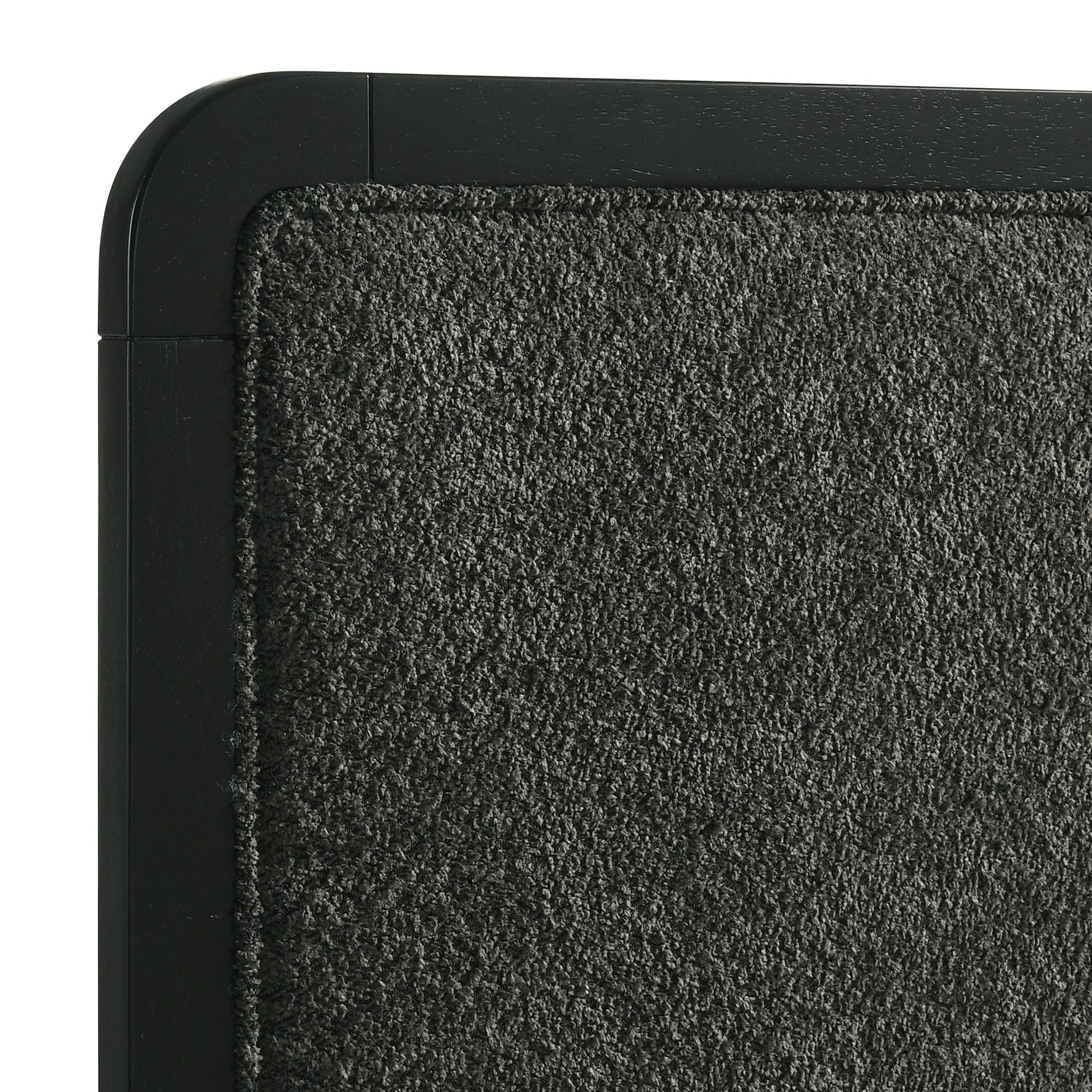 Cavelle 51-inch Upholstered Eastern King Bed Black