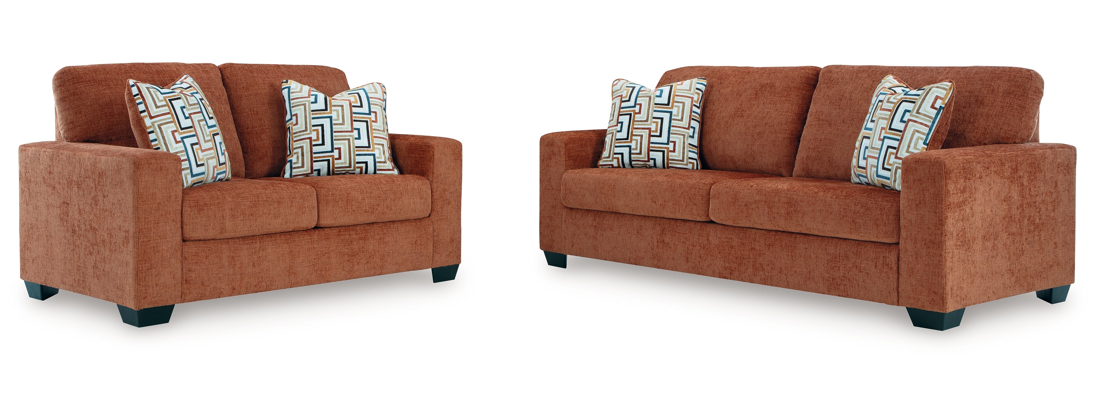 Aviemore Sofa and Loveseat - Orange