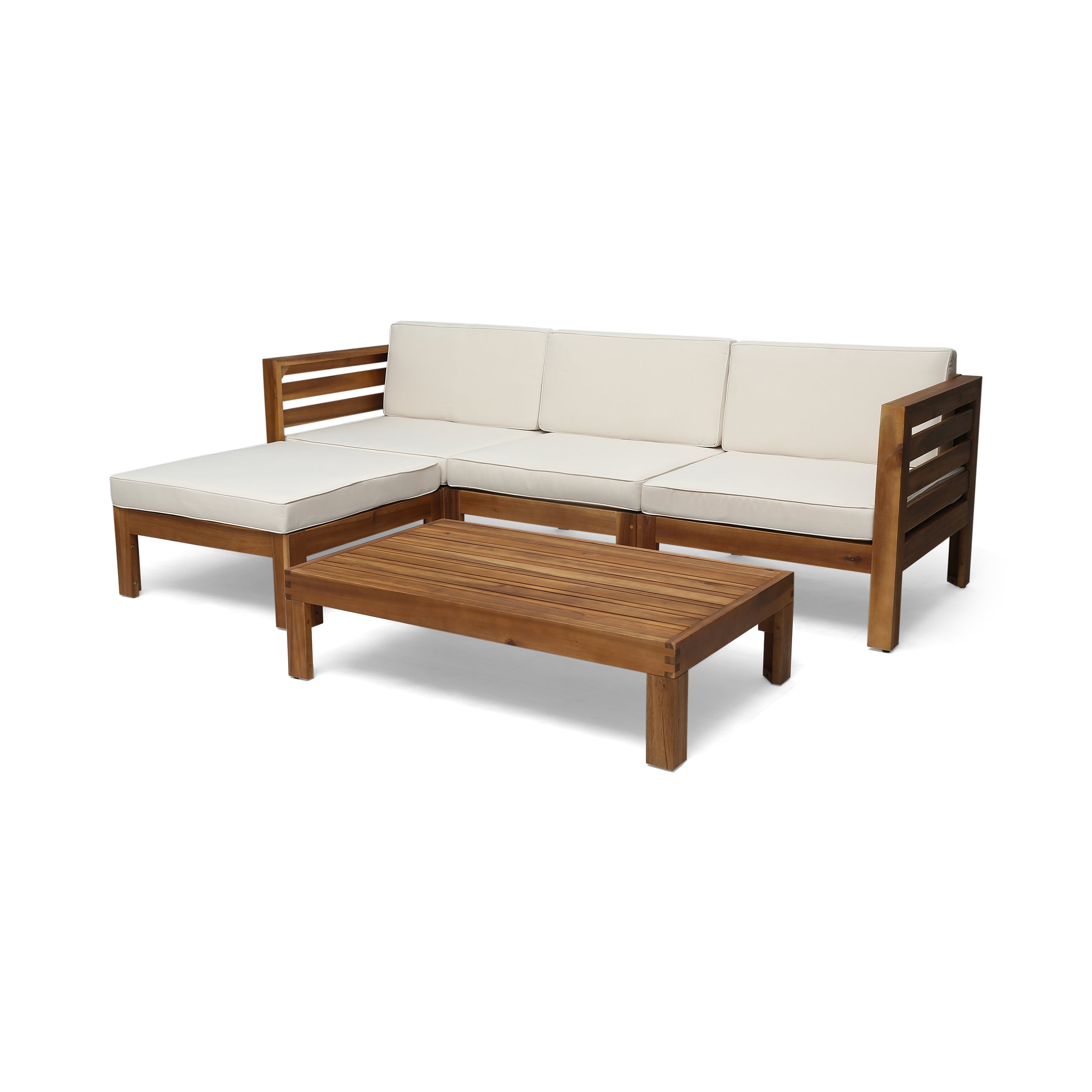 Cambridge Outdoor Sofa Set Cushioned Seating - Beige