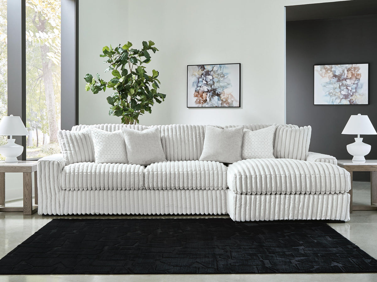 Stupendous 2-Piece Sectional with Chaise - Right-Arm Chaise