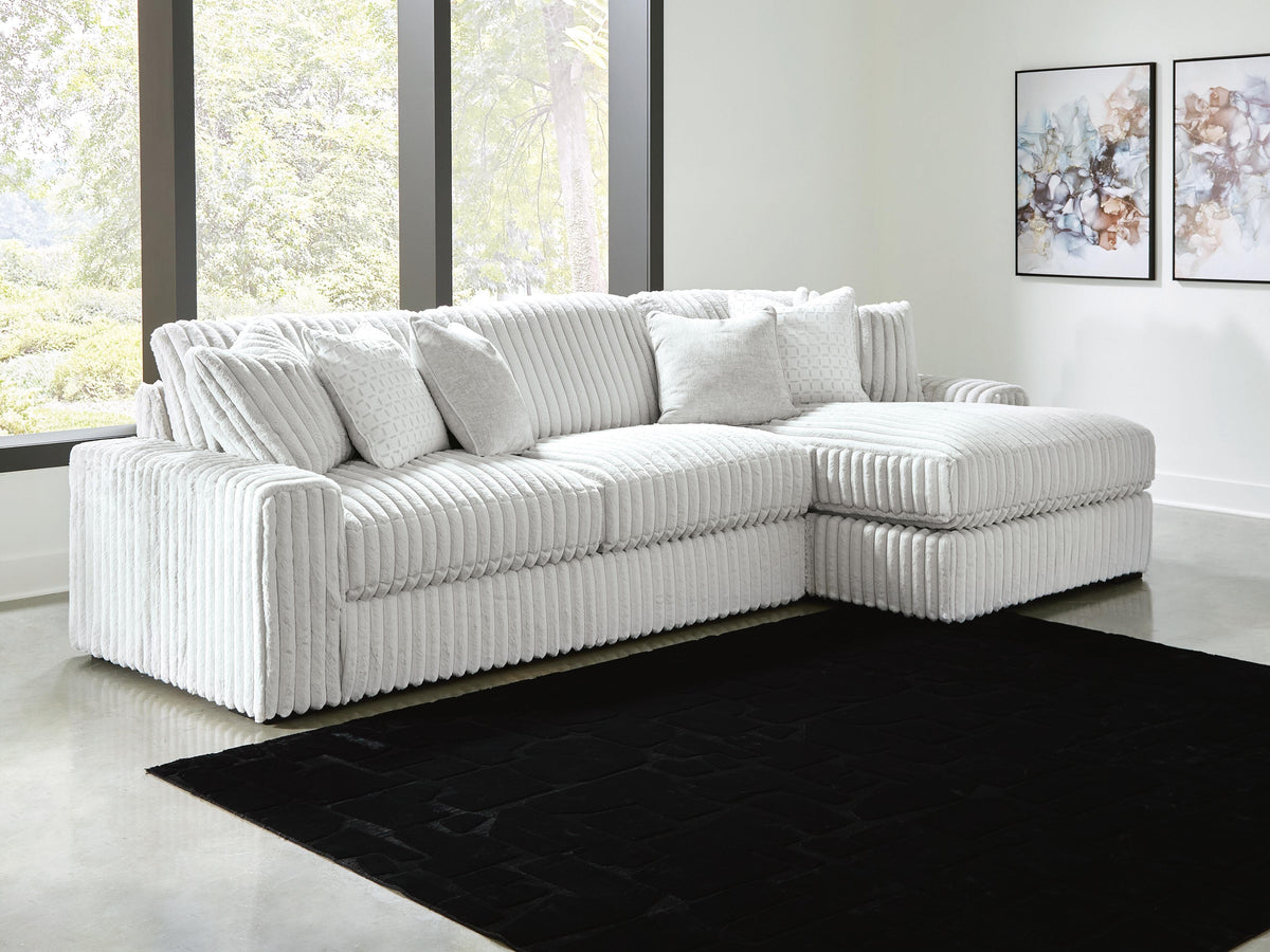 Stupendous 2-Piece Sectional with Chaise - Right-Arm Chaise