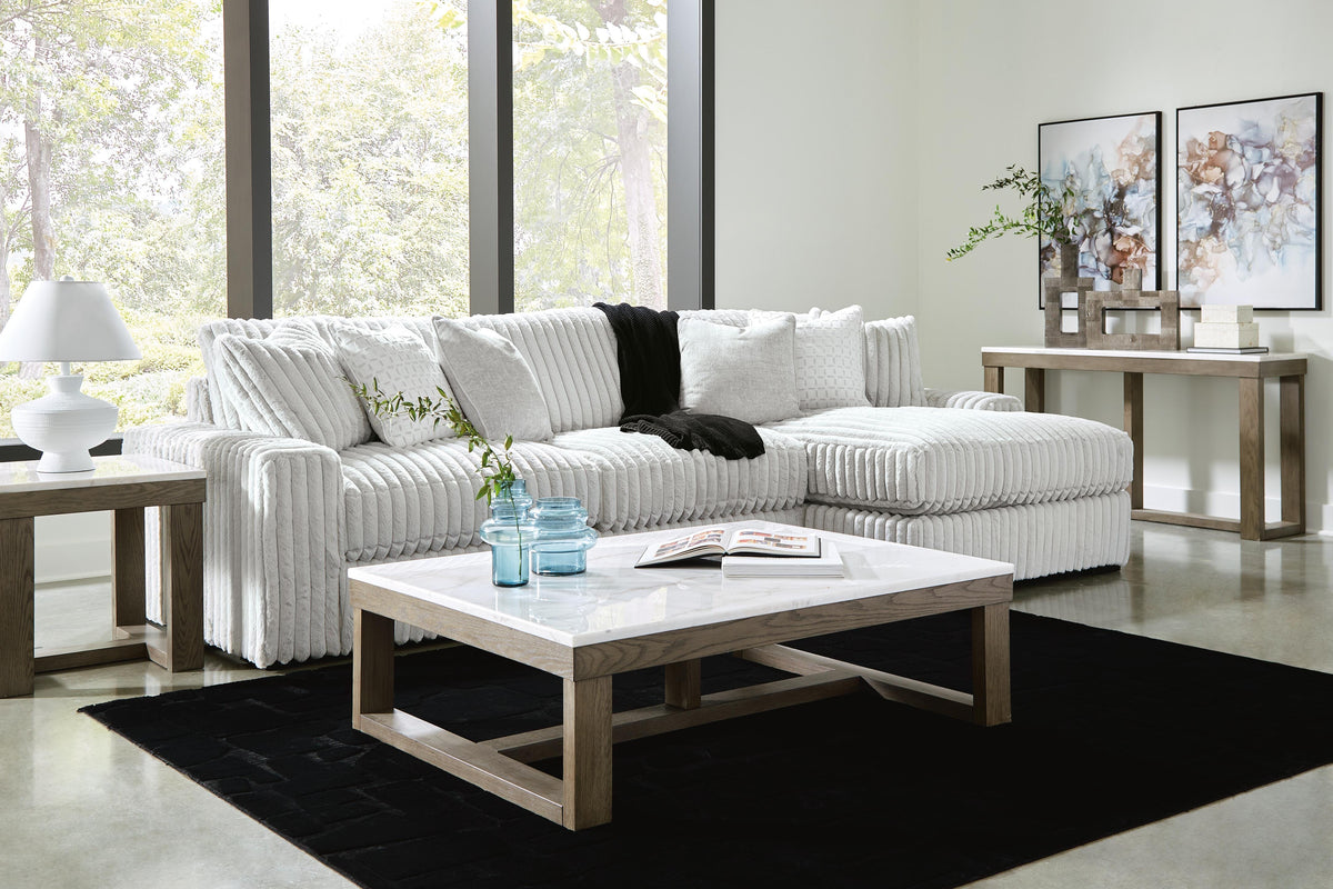 Stupendous 2-Piece Sectional with Chaise - Right-Arm Chaise