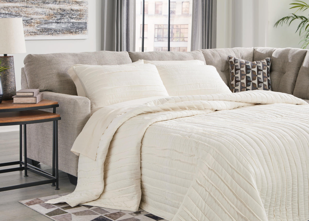 Mahoney 2-Piece Sleeper Sectional with Chaise - Right-Arm Chaise