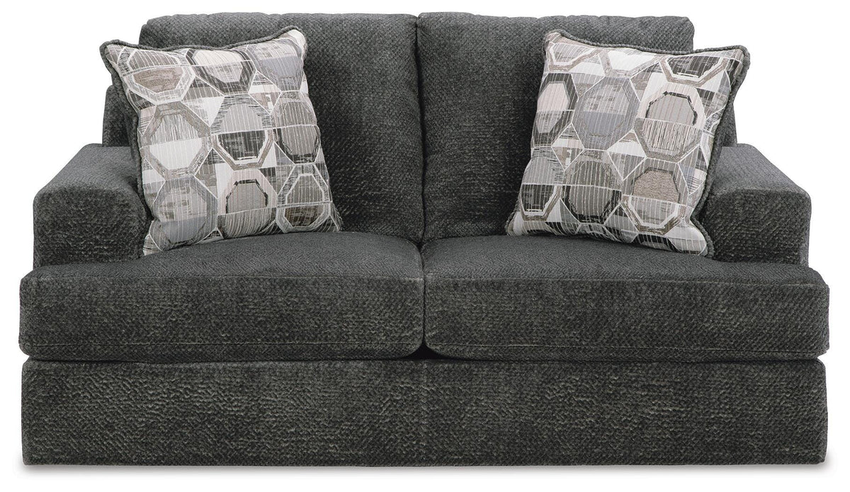 Karinne Sofa and Loveseat - Smoke