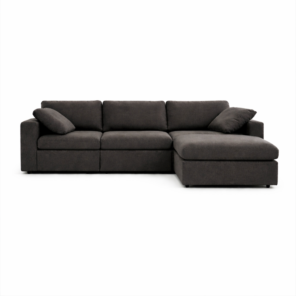 Texas Modular Corner Sectional Modern Sofa Dark Gray