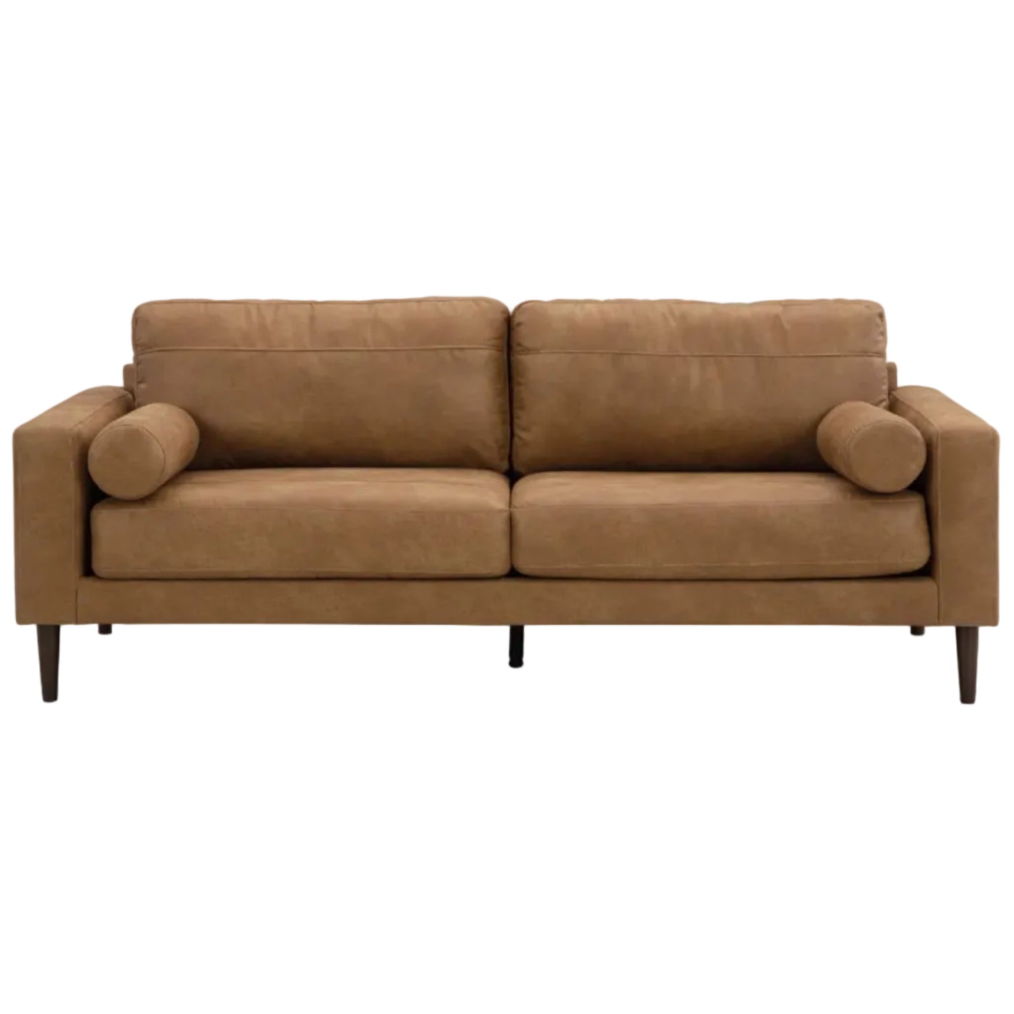 Telora Vegan Tan Leather Sofa
