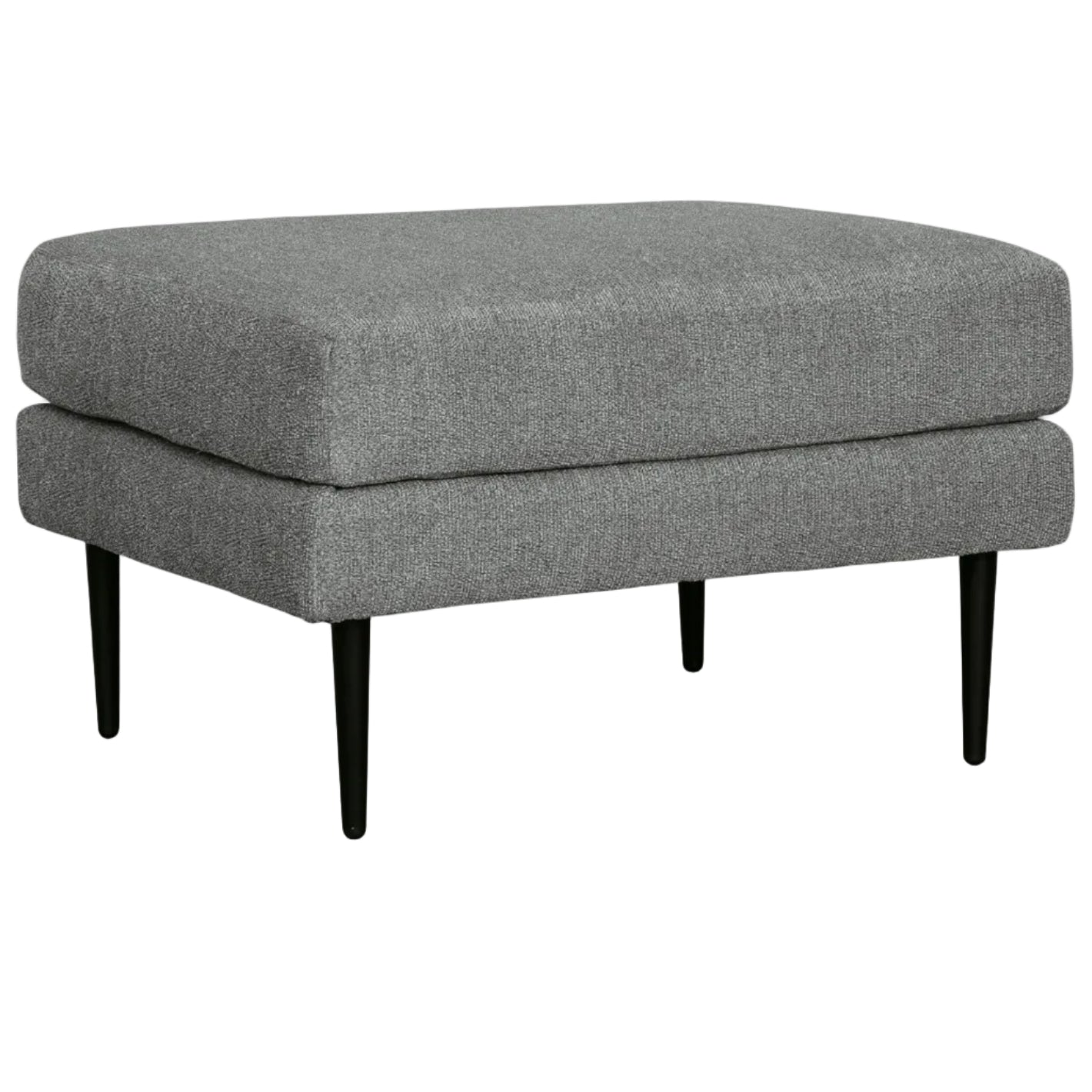 Hazela Chair and Ottoman - Black