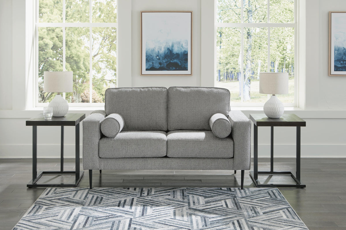 Hazela Loveseat - Charcoal