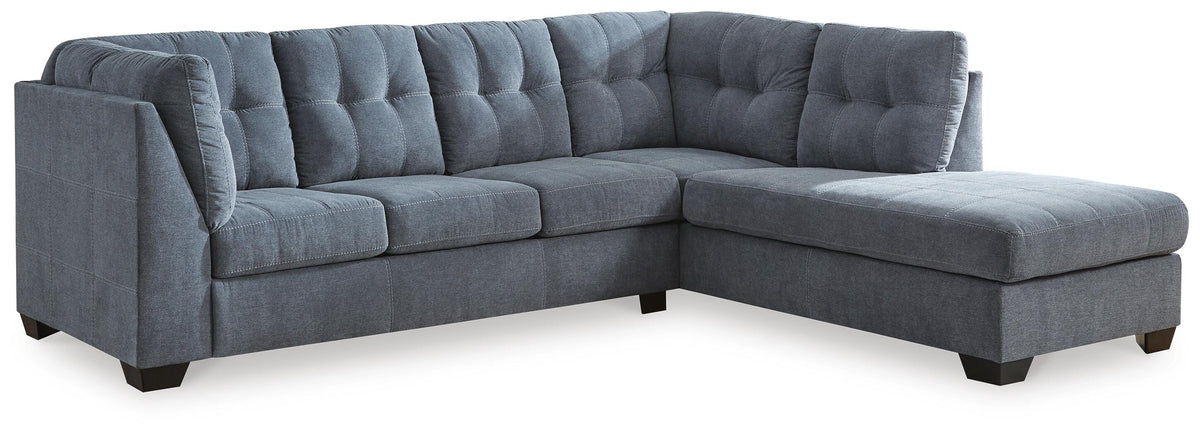 Marleton 2-Piece Sleeper Sectional with Chaise - Right-Arm Chaise