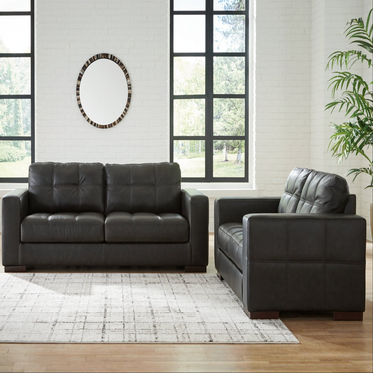 Luigi Sofa and Loveseat - Natural