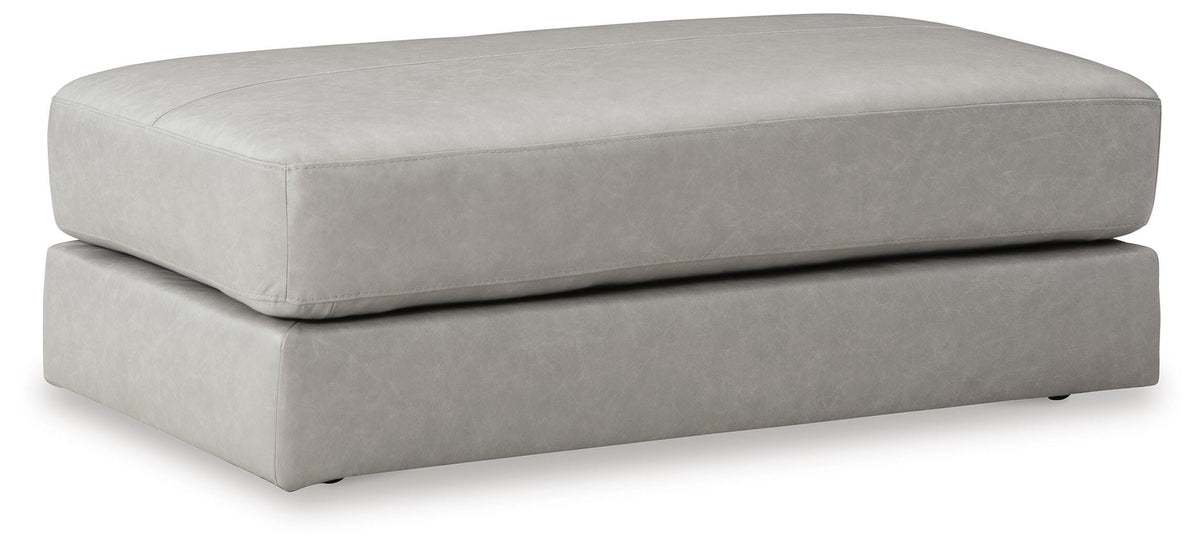 Amiata Oversized Accent Ottoman - Glacier