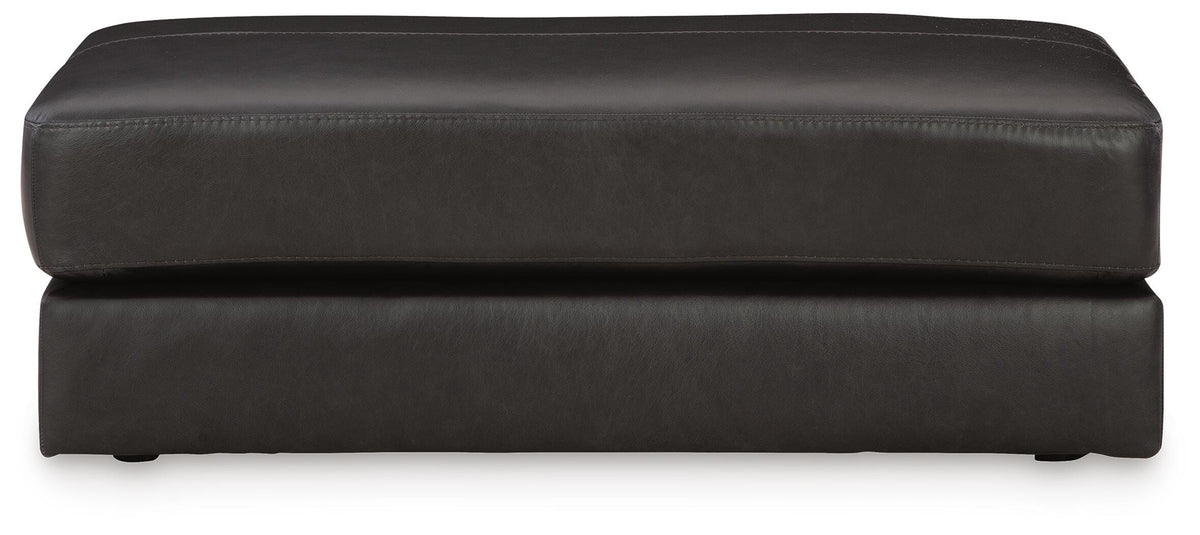Amiata Oversized Accent Ottoman - Onyx