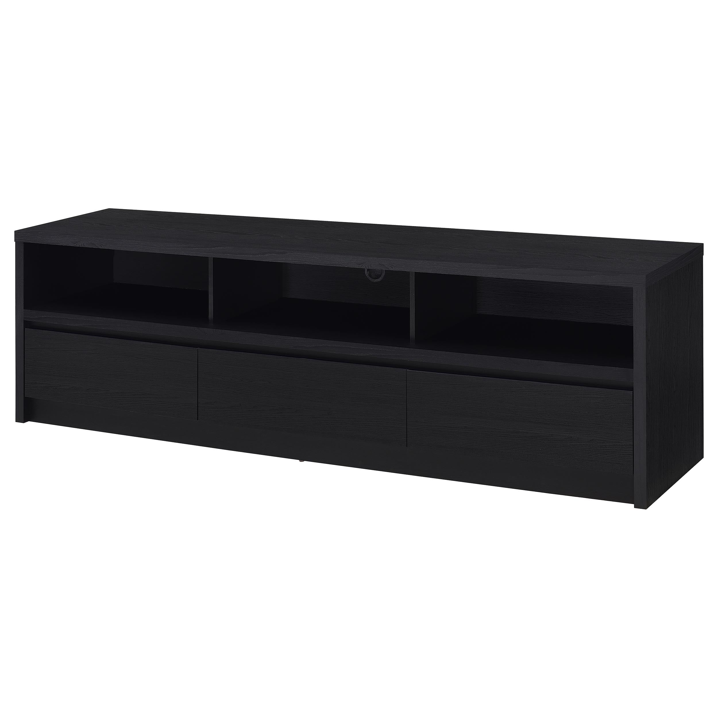 Rutland 59-inch 3-drawer TV Stand Media Console Black