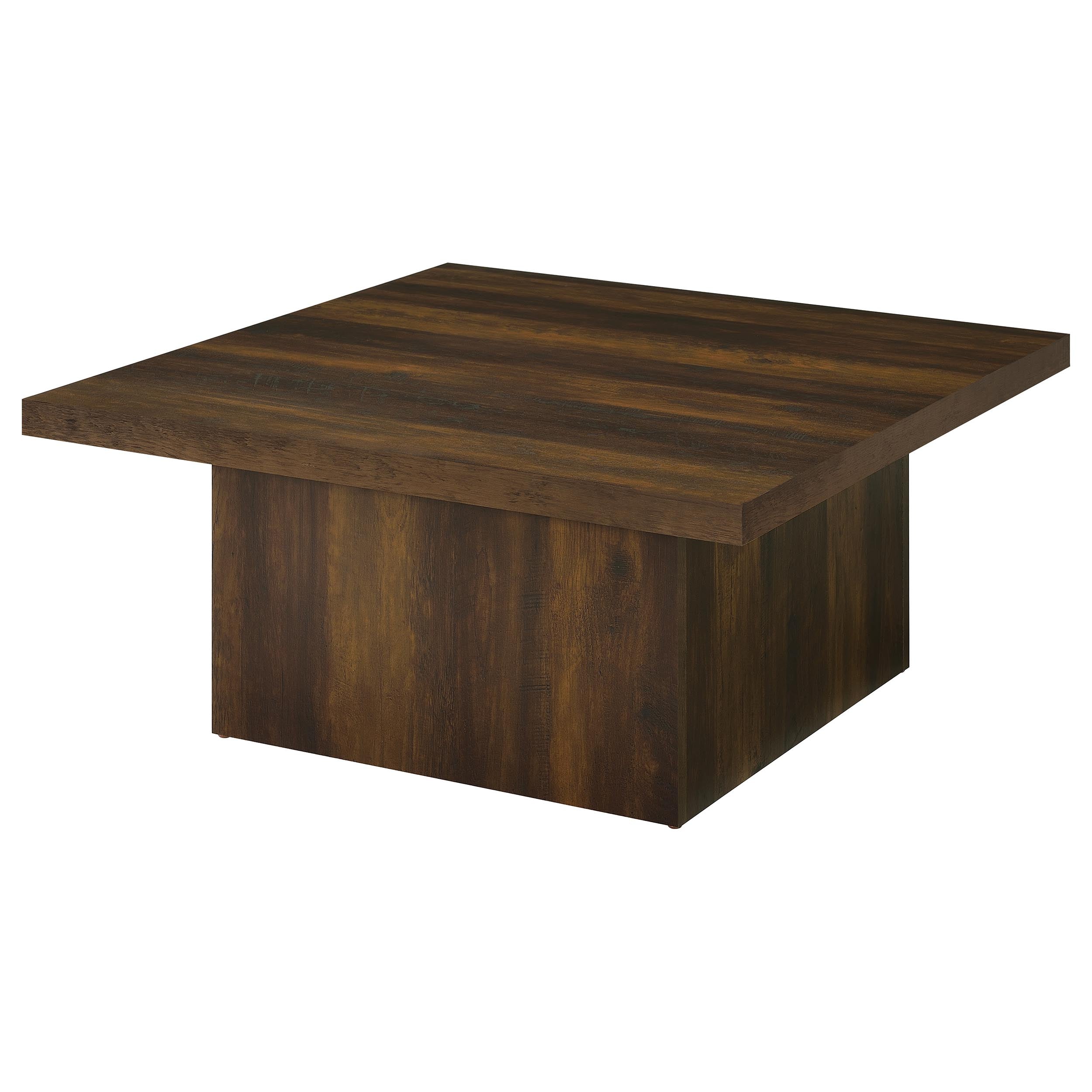 Devar Square Engineered Wood Cocktail Coffee Table Dark Pine