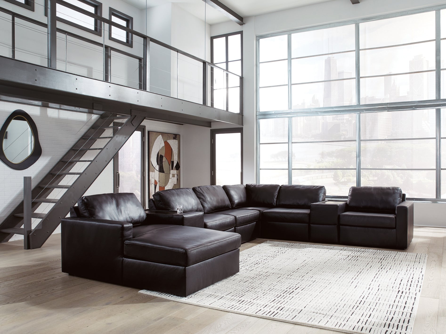 Modmax II 8-Piece Sectional with Left Chaise and Storage Consoles - Natural