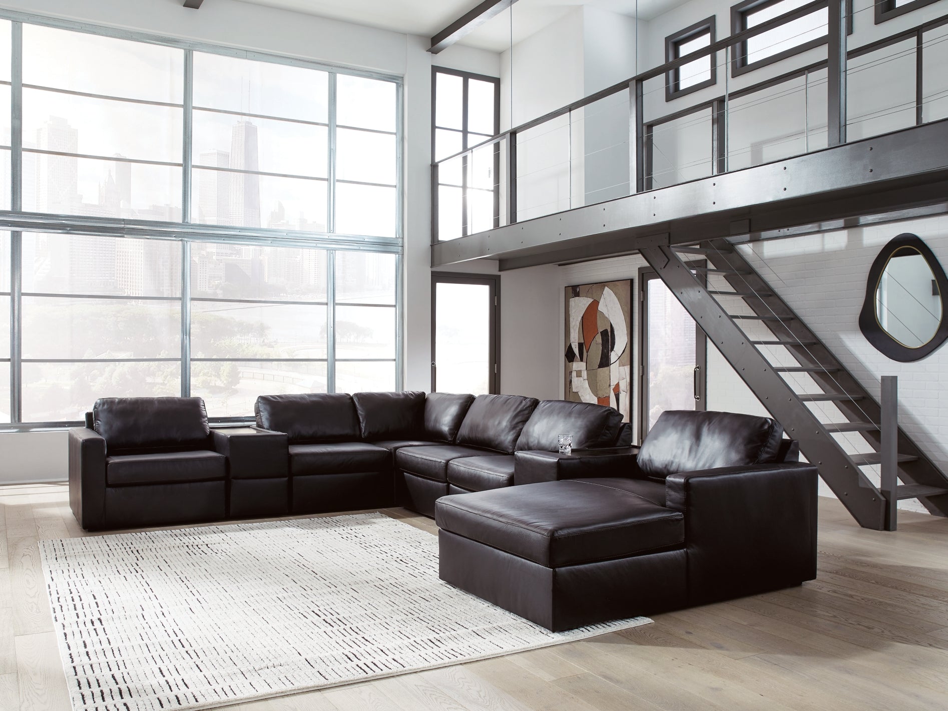 Modmax II 8-Piece Sectional with Right Chaise and Storage Consoles - Natural