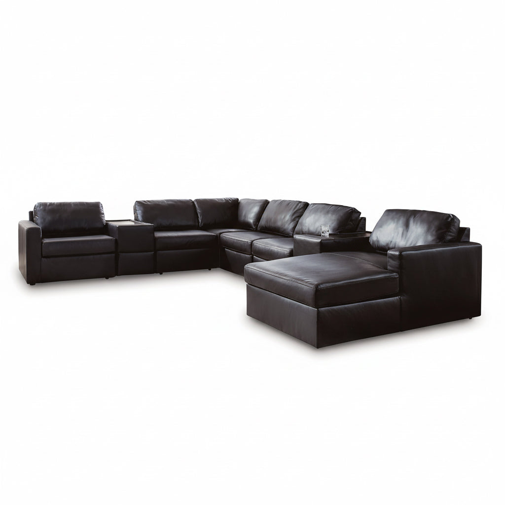 Modmax II 8-Piece Sectional with Right Chaise and Storage Consoles - Natural