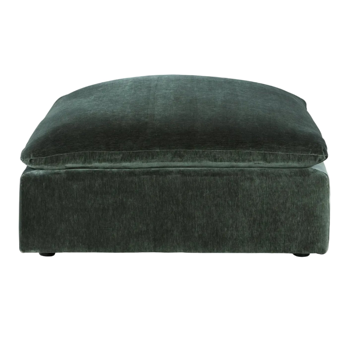 Carriage View Oversized Accent Ottoman - Green