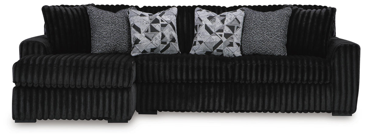 Midnight-Madness 2-Piece Sectional Sofa with Chaise - Left-Arm Chaise