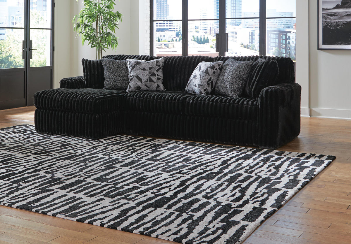 Midnight-Madness 2-Piece Sectional Sofa with Chaise - Left-Arm Chaise