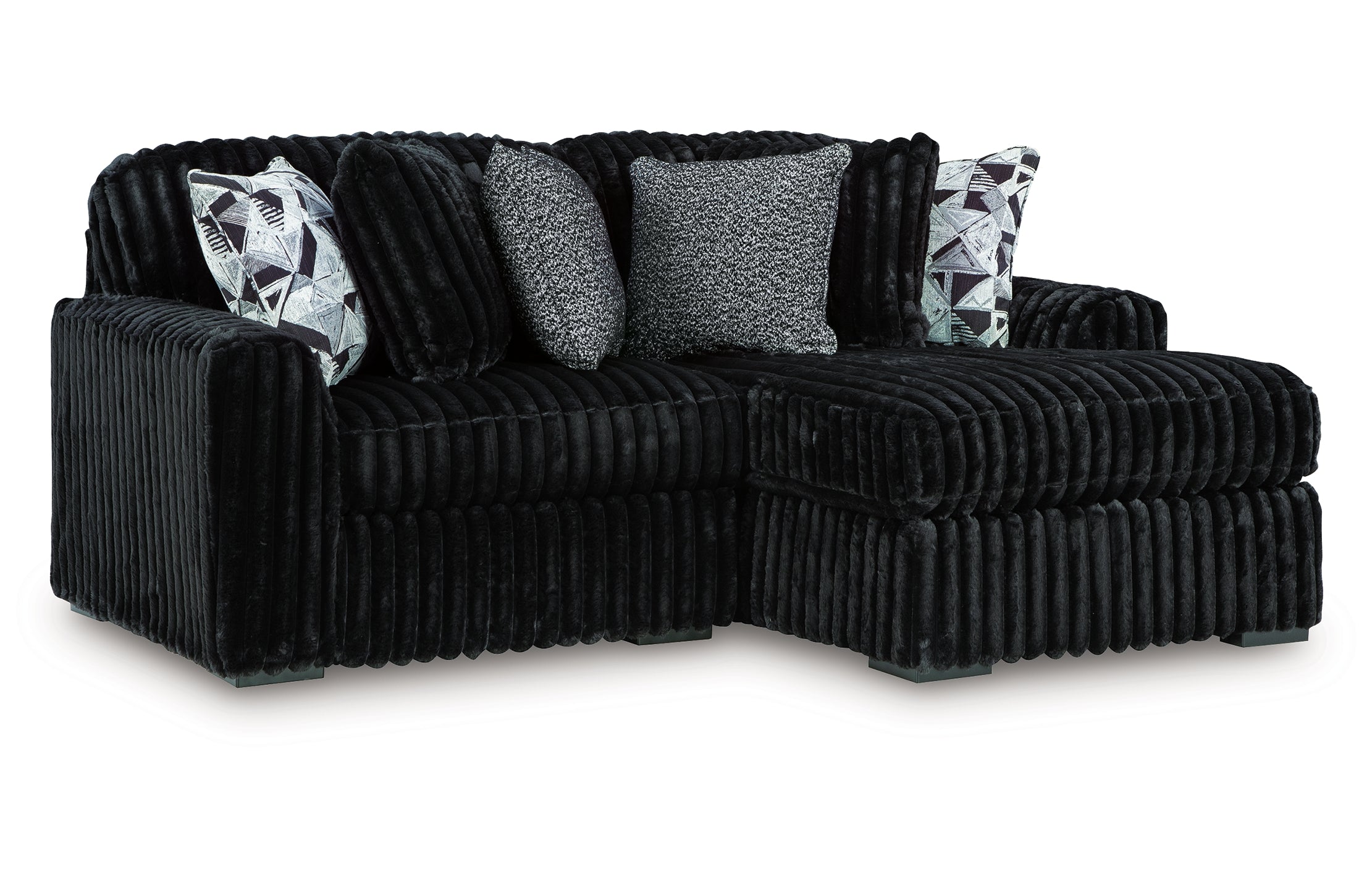 Midnight-Madness 2-Piece Sectional with Right Chaise