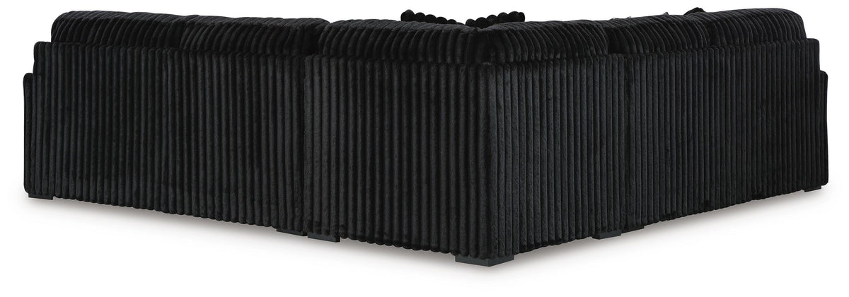 Midnight-Madness 3-Piece Sectional - Onyx