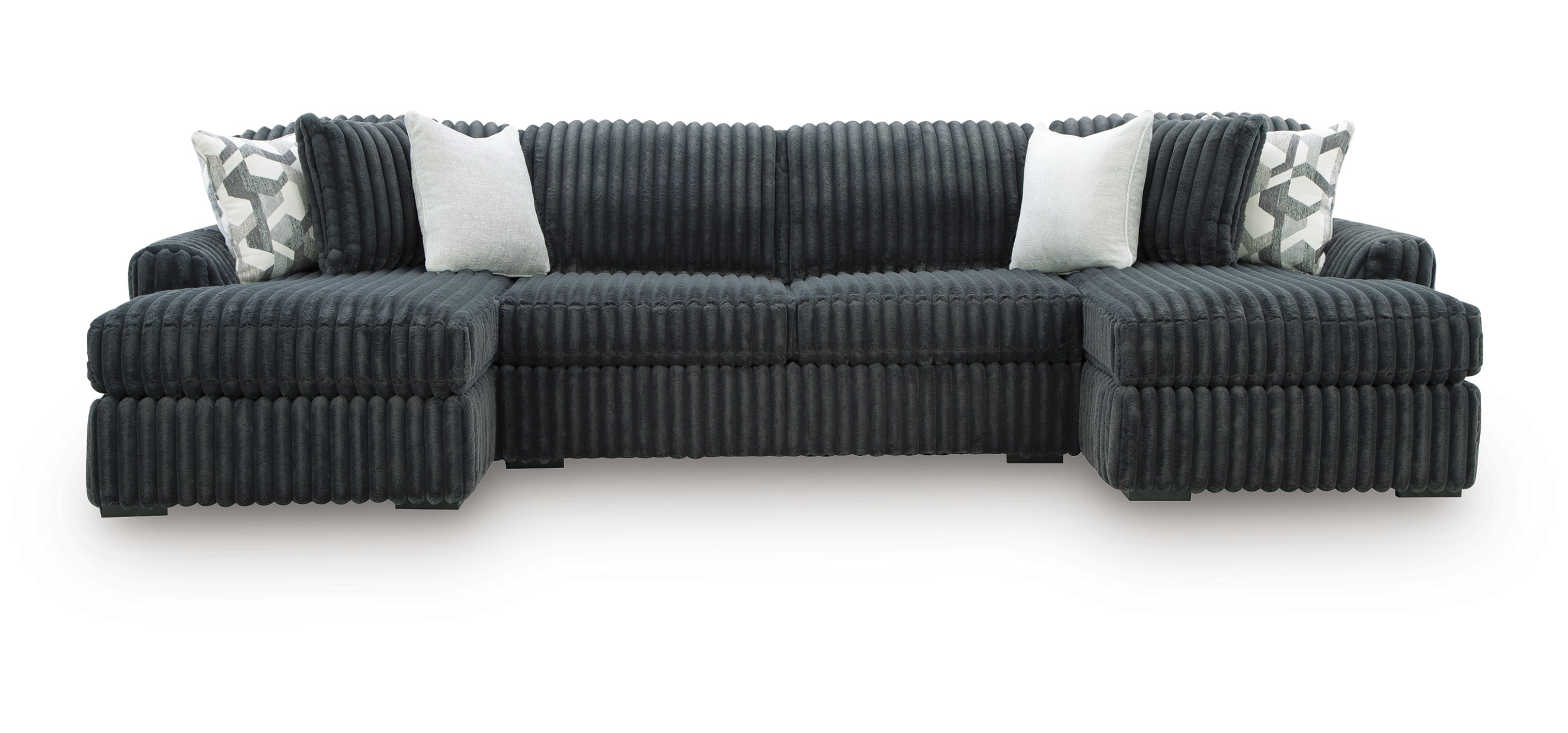 Midnight-Madness 3-Piece Double Chaise Sectional