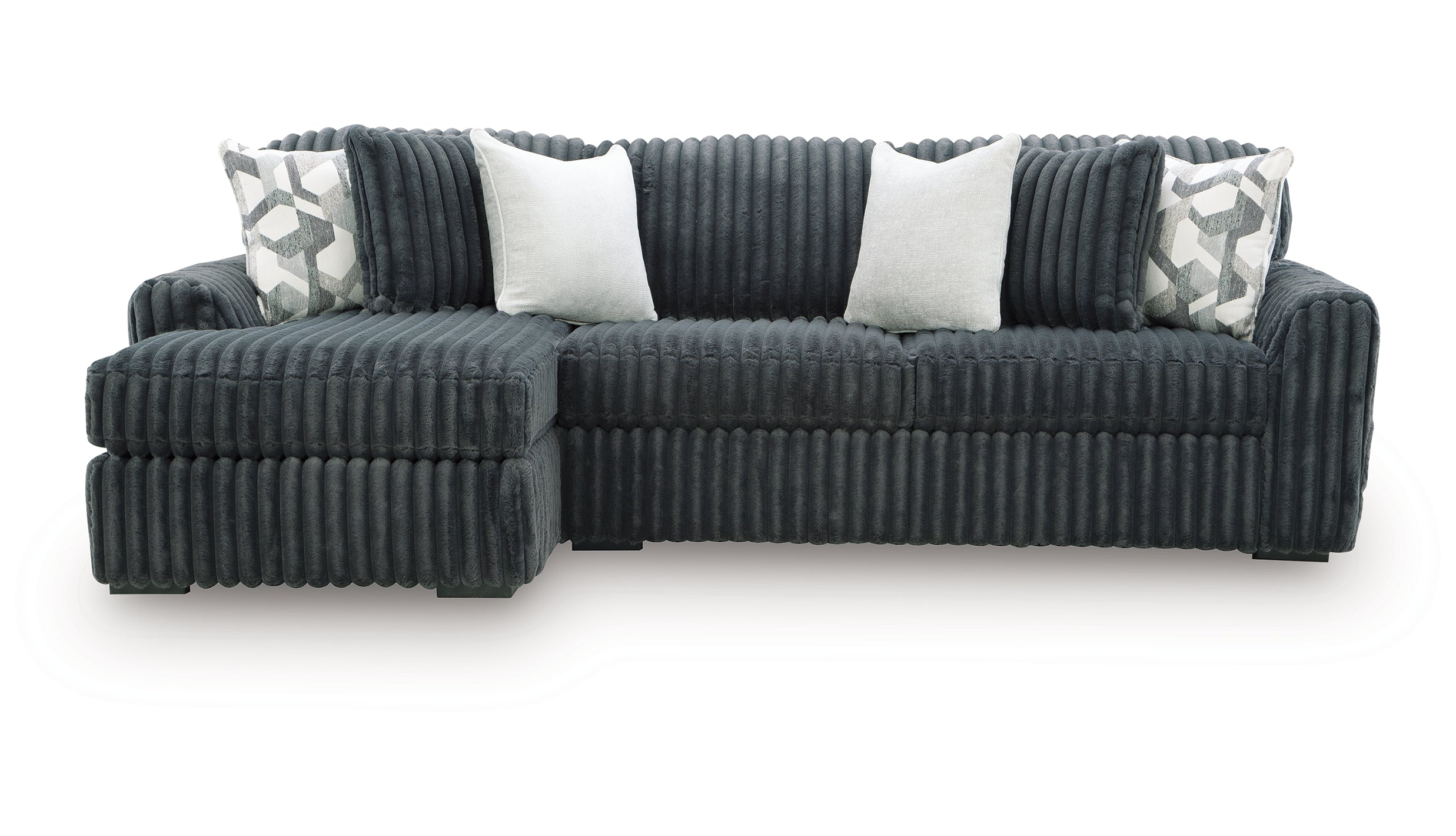 Midnight-Madness 2-Piece Sectional Sofa Left Chaise - Blue