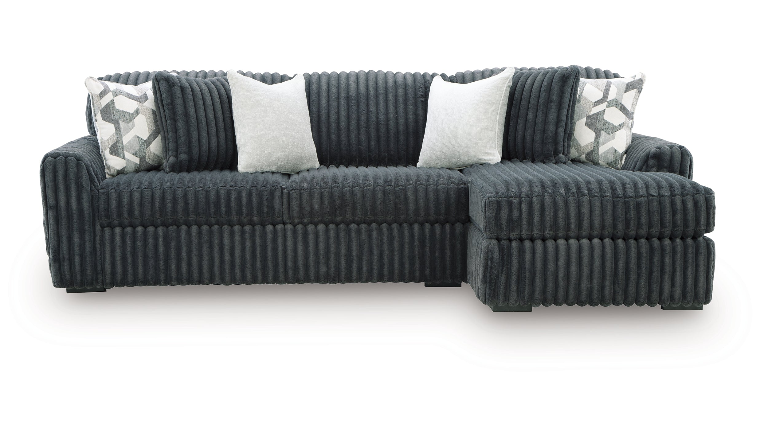 Midnight-Madness 2-Piece Sectional Sofa Right Chaise