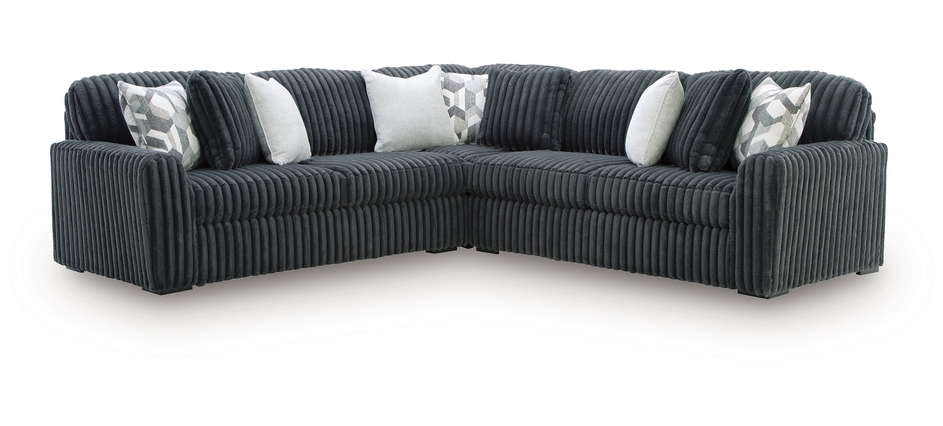 Midnight-Madness 3-Piece Sectional - Blue