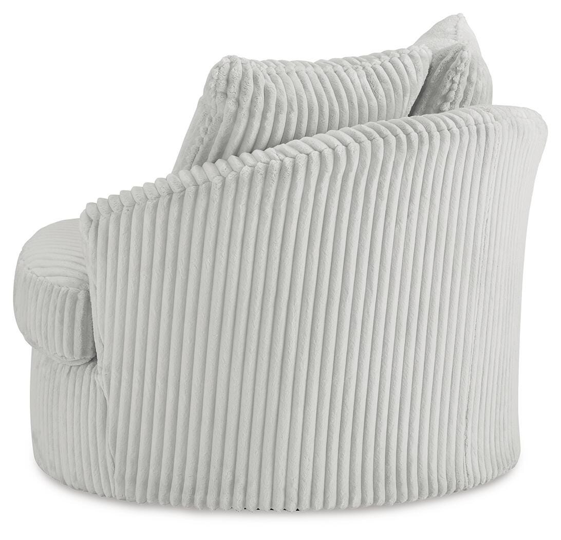 Gramwell Swivel Accent Chair - Alloy
