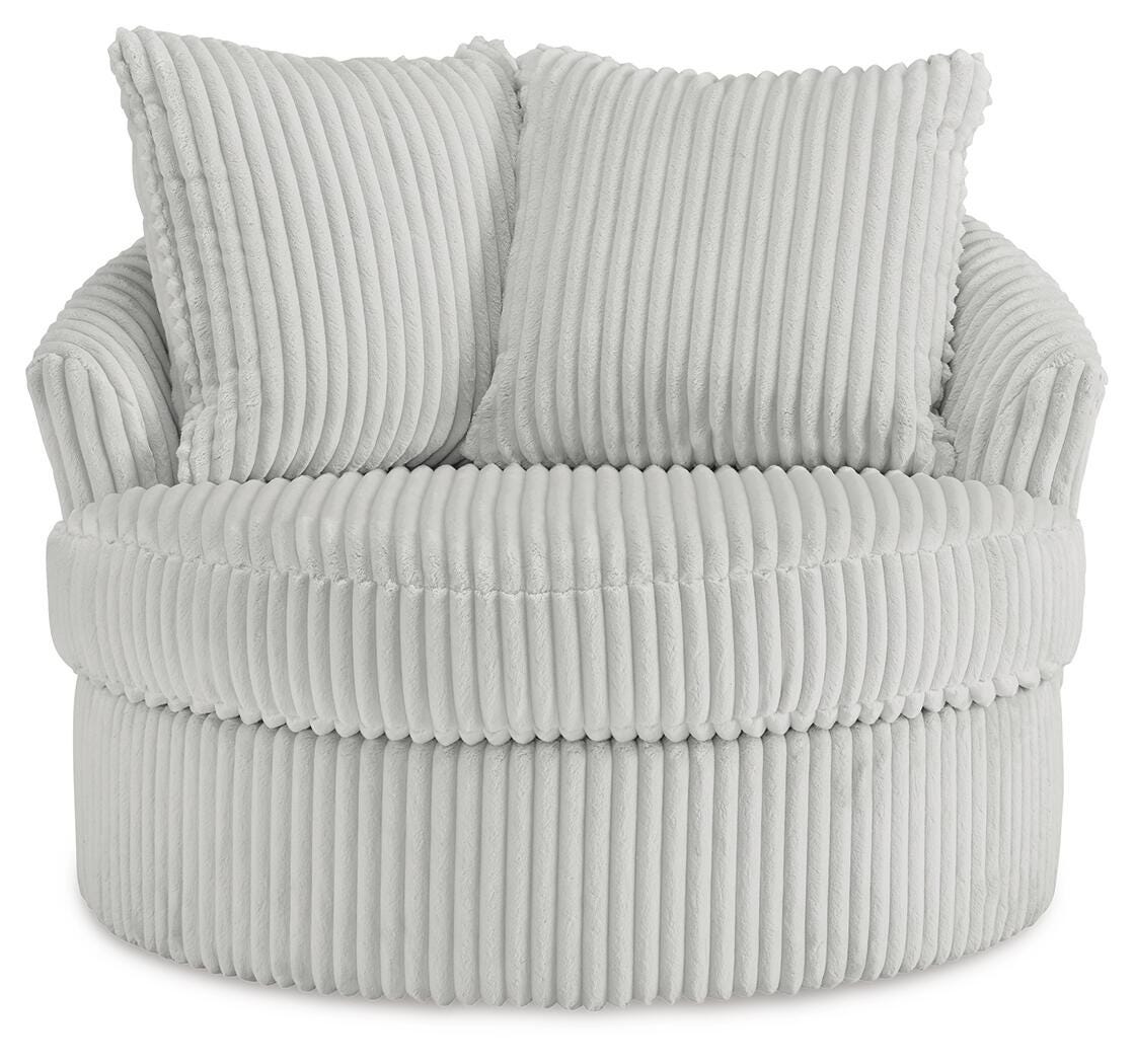 Gramwell Swivel Accent Chair - Alloy