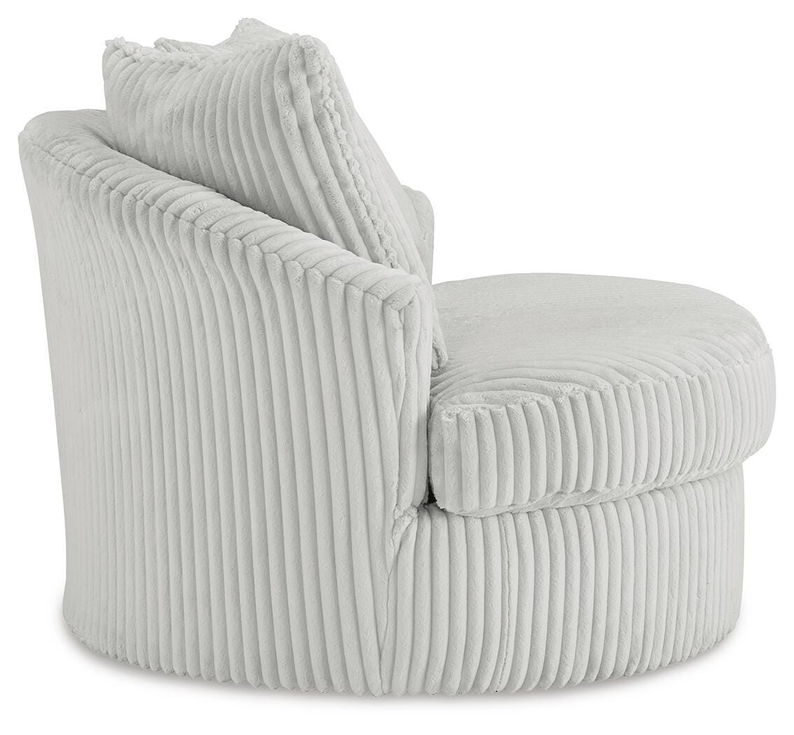 Gramwell Swivel Accent Chair - Alloy