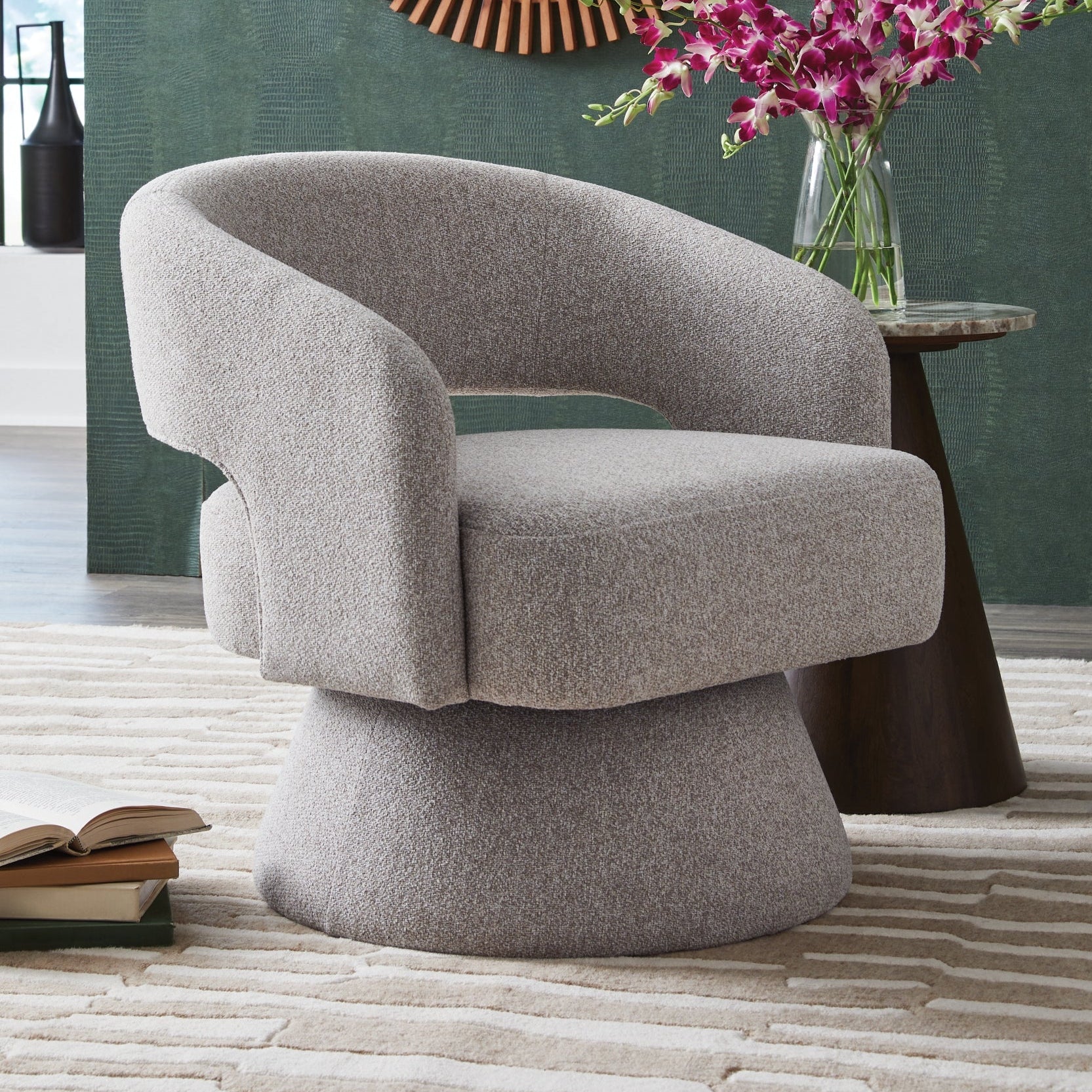 Nashkins Swivel Accent Chair