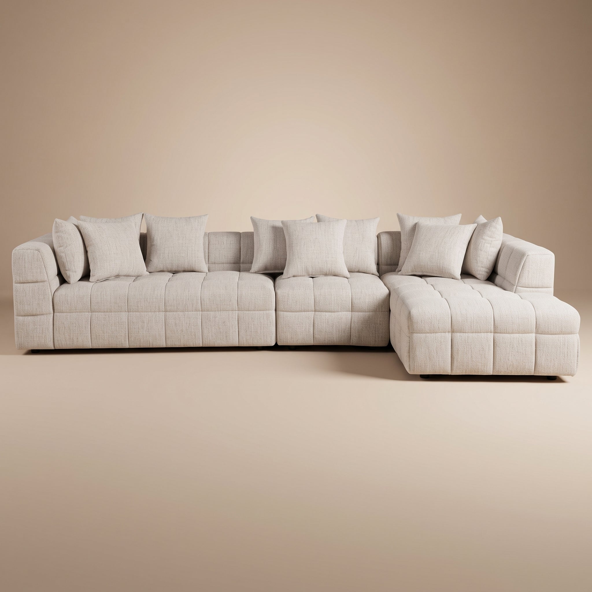 Amara 3-Piece Upholstered Sectional Sofa