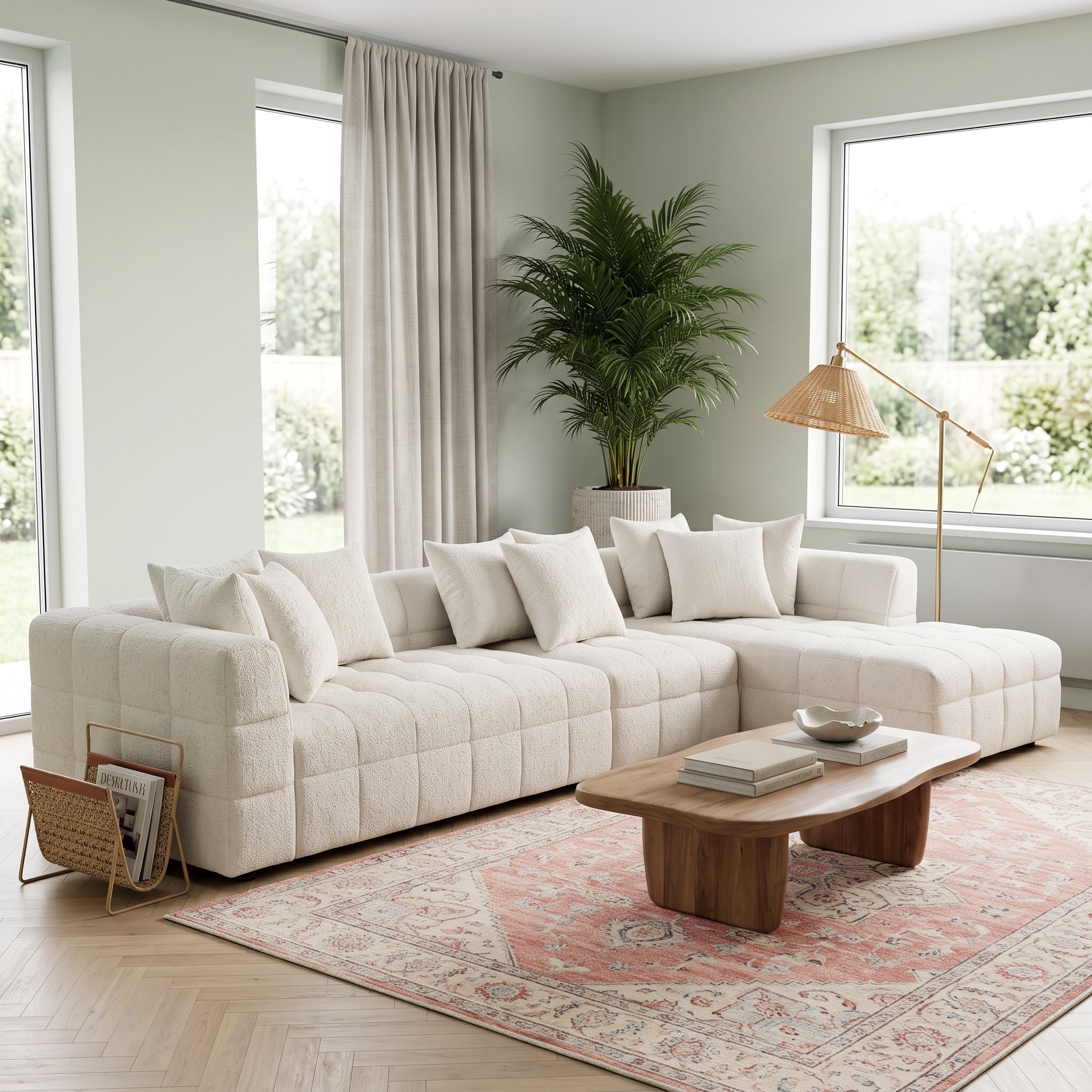 Amara 3-Piece Upholstered Sectional Sofa