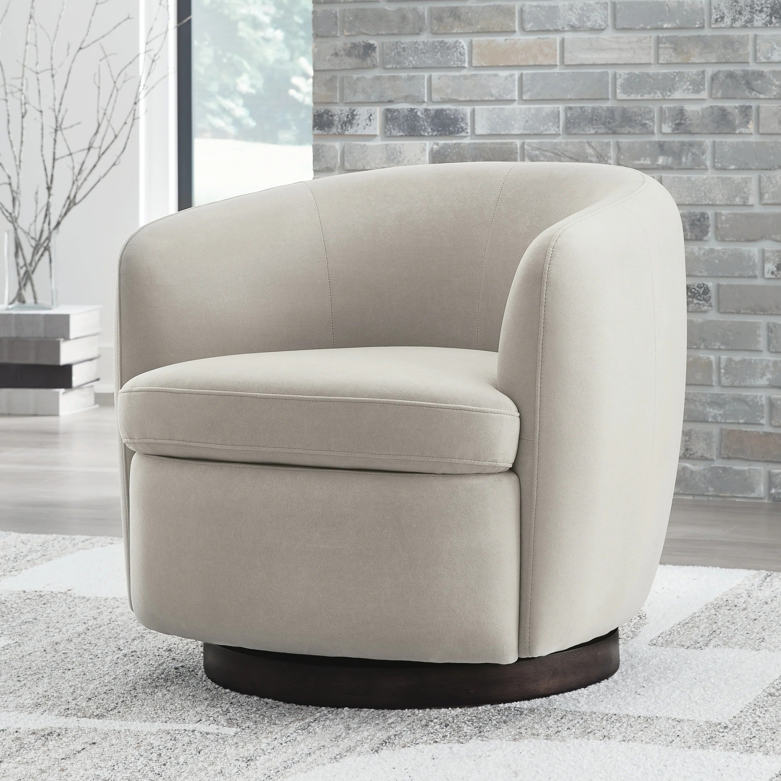 Annbury Swivel Accent Chair - Sand