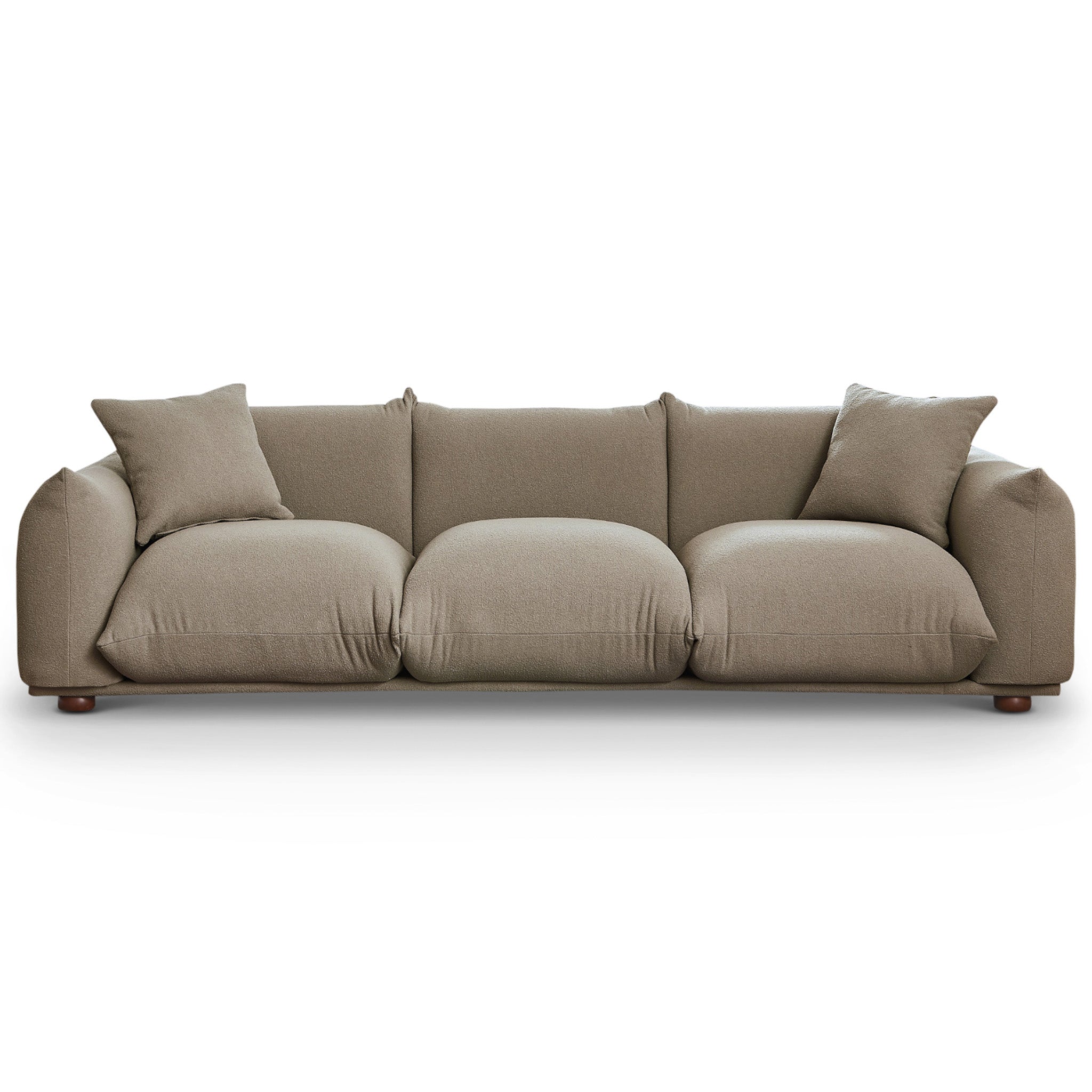 Archer Mocha Boucle Sofa - MidinMod