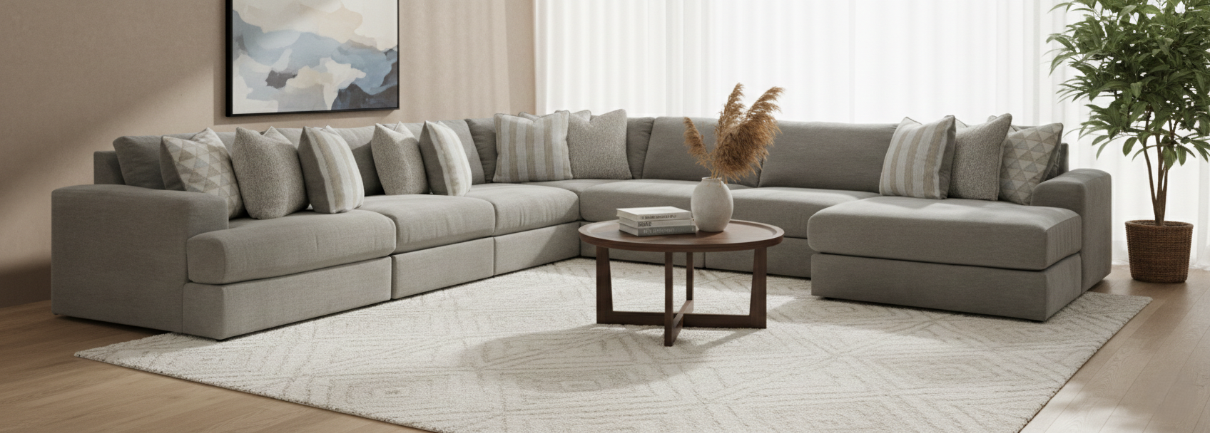 Avaliyah 7-Piece Sectional with Right Chaise